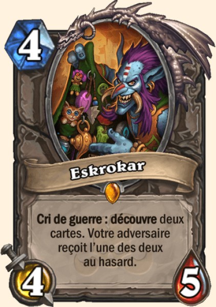 Eskrokar carte Hearhstone