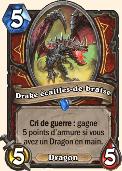 Drake ecailles-de-braise carte Hearhstone