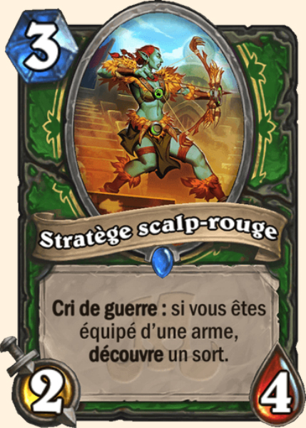 Stratege scalp-rouge carte Hearhstone