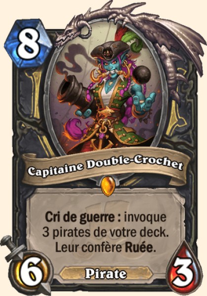 Capitaine Crochette carte Hearhstone