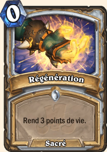 Regeneration carte Hearhstone