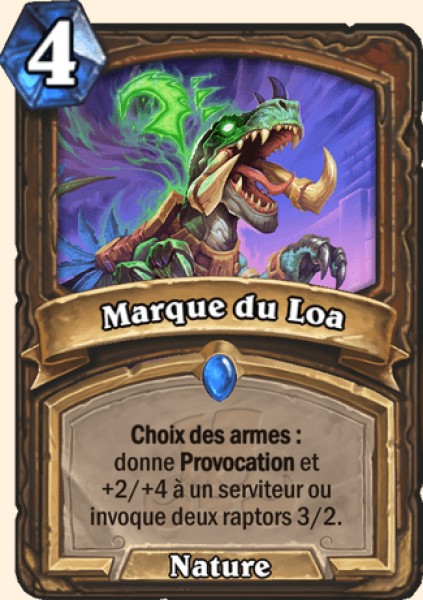 Marque du Loa carte Hearhstone