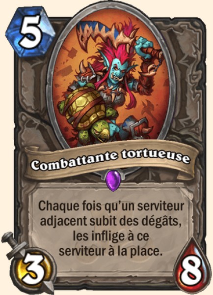 Combattante gueule-d'acier carte Hearhstone