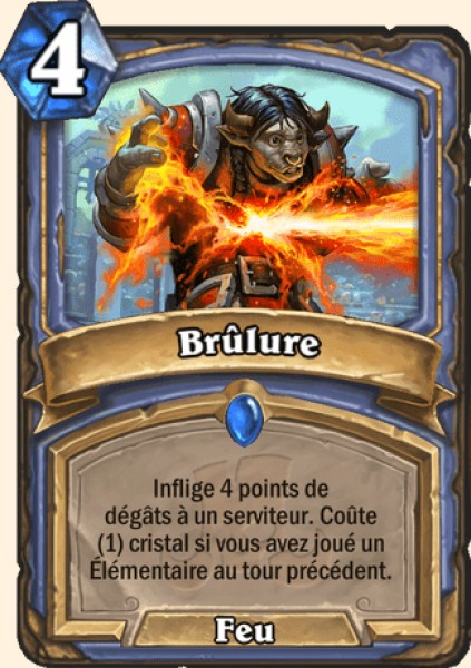 Brulure carte Hearhstone