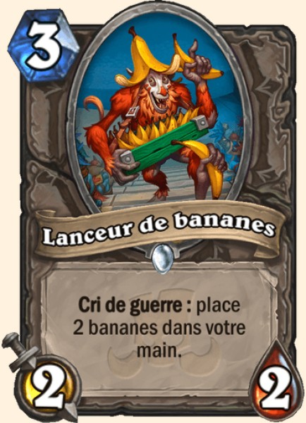 Bouffon aux bananes carte Hearhstone