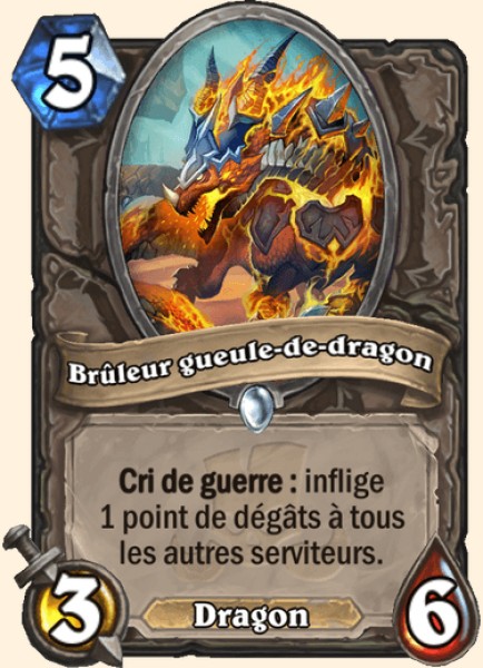 Bruleur gueule-de-dragon carte Hearhstone