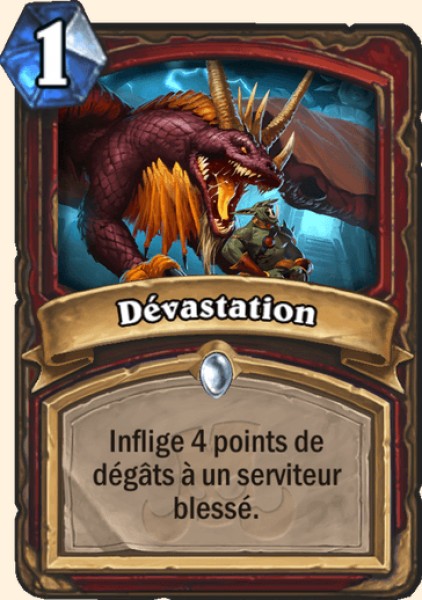 Devaster carte Hearhstone