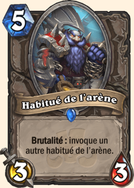 Habitue de l'arene carte Hearhstone