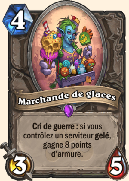 Marchande de glaces carte Hearhstone