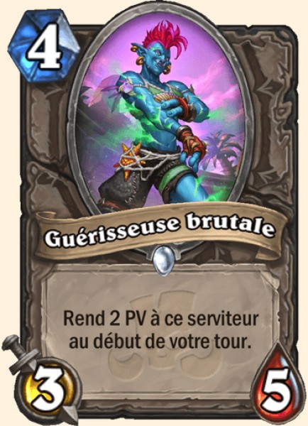 Guerisseuse brutale carte Hearhstone