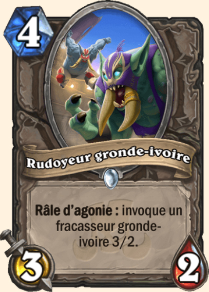 Rudoyeur gronde-ivoire carte Hearhstone