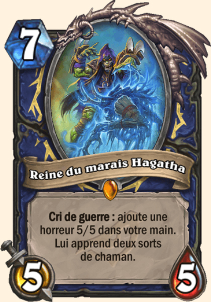 Reine du marais Hagatha : carte Hearhstone