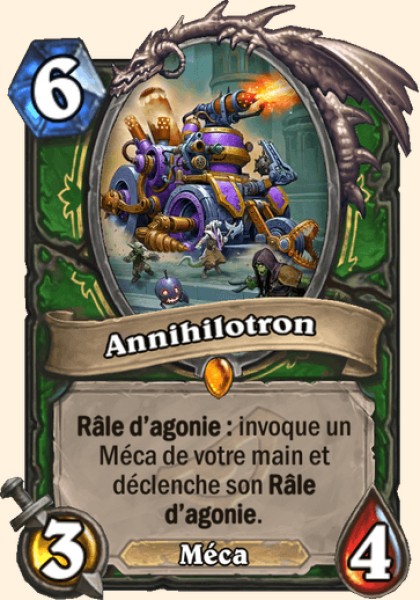Annihilotron carte Hearhstone