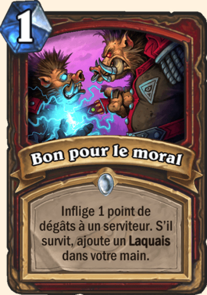Bon pour le morale carte Hearhstone