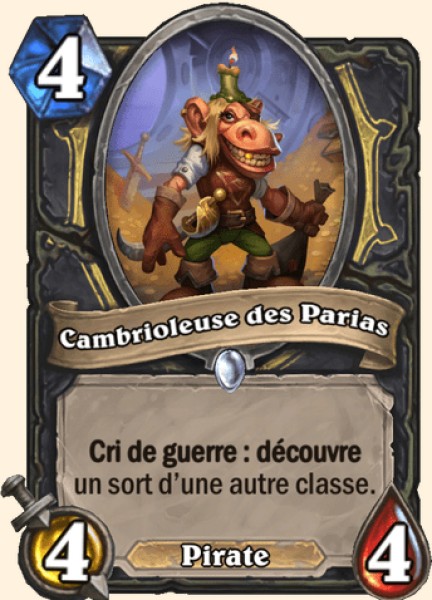 Cambrioleuse des Parias carte Hearhstone