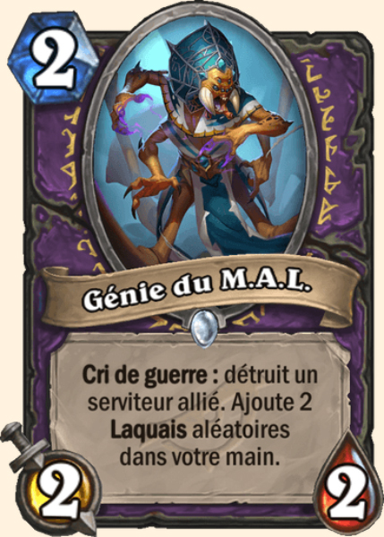 Genie du M.A.L. carte Hearhstone