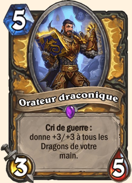 Porte-parole dragon carte Hearhstone