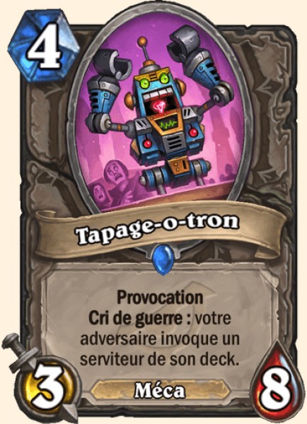 Robot chahuteur carte Hearhstone