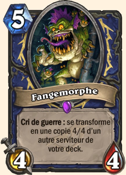 Transformation boueuse carte Hearhstone