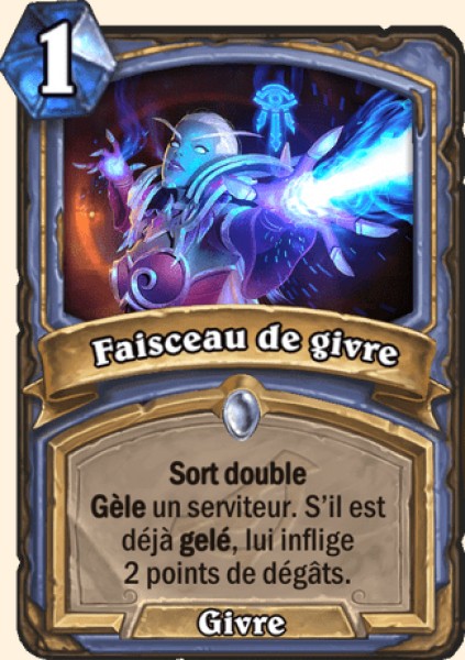 Faisceau de givre carte Hearhstone