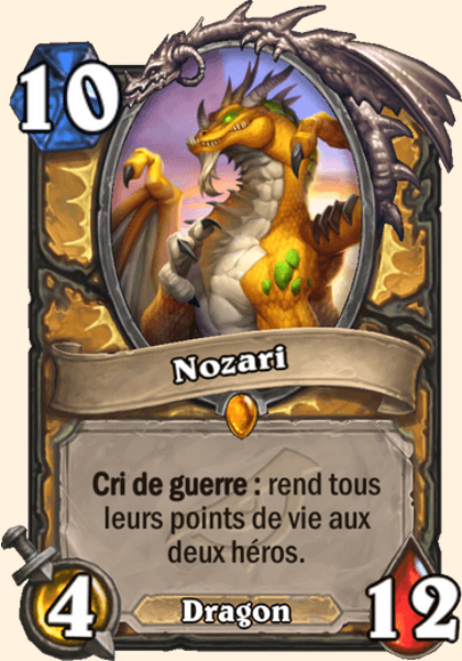 Nozari carte Hearhstone