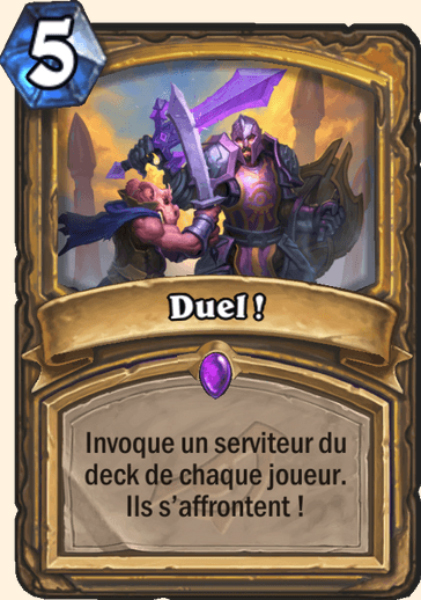 Duel ! carte Hearhstone