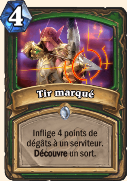 Tir marque carte Hearhstone