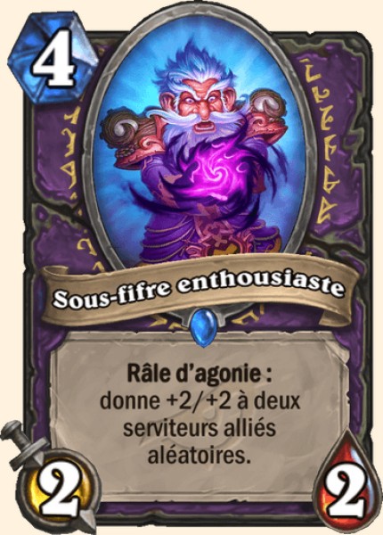 Sous-fifre enthousiaste carte Hearhstone
