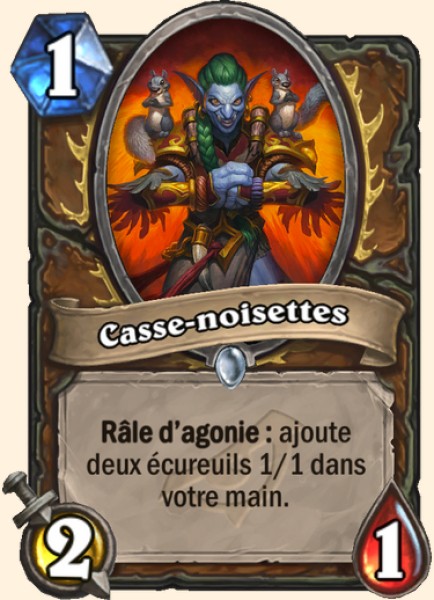 Druide et ecureuils carte Hearhstone