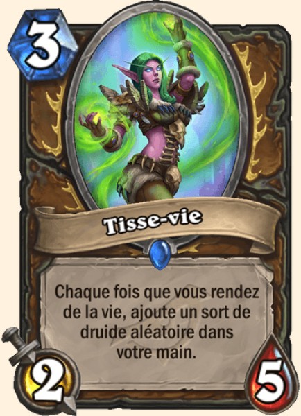 Tisse-vie carte Hearhstone
