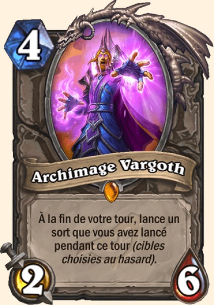 Archimage Vargoth carte Hearhstone