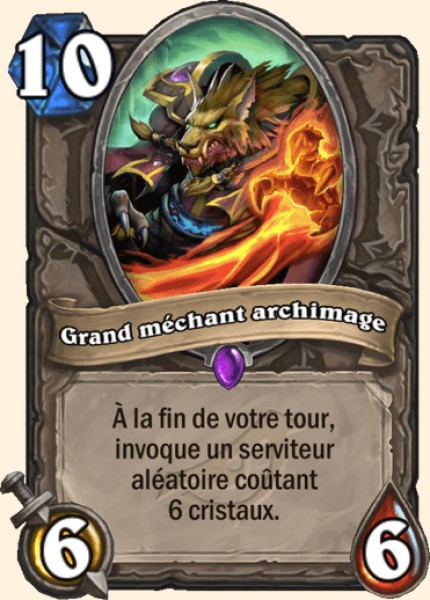 Grand mechant Archimage carte Hearhstone
