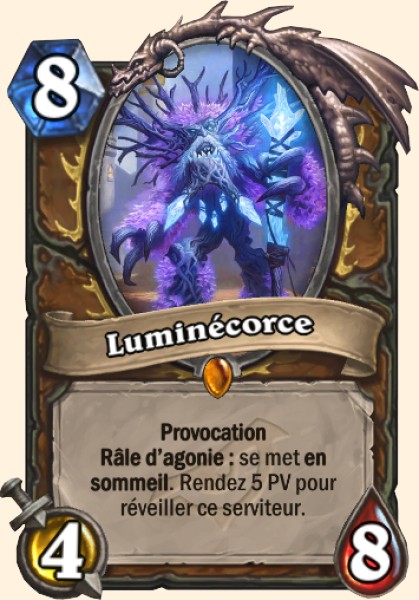 Lucentbark carte Hearhstone