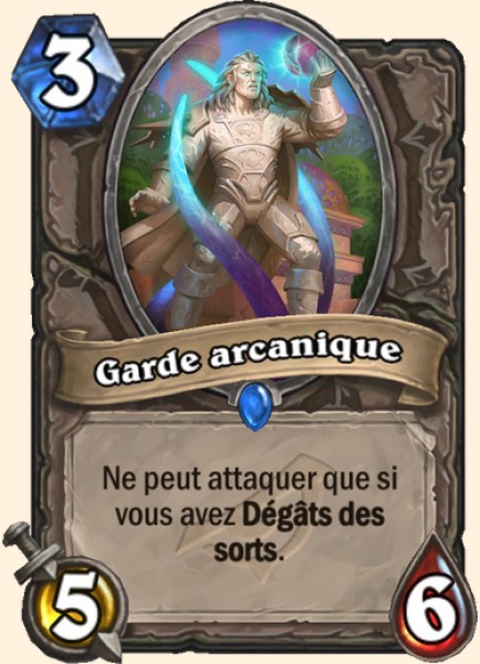 Garde arcanique carte Hearhstone