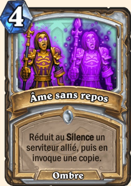 Ame sans repos carte Hearhstone