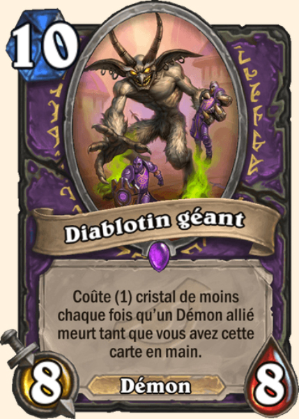 Diablotin geant carte Hearhstone