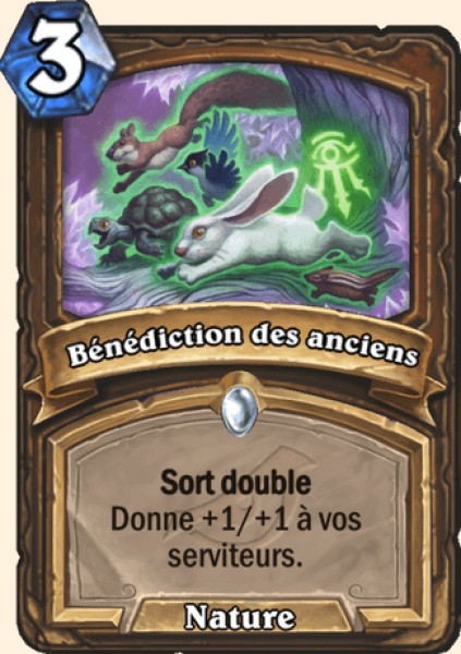 Benediction des anciens carte Hearhstone