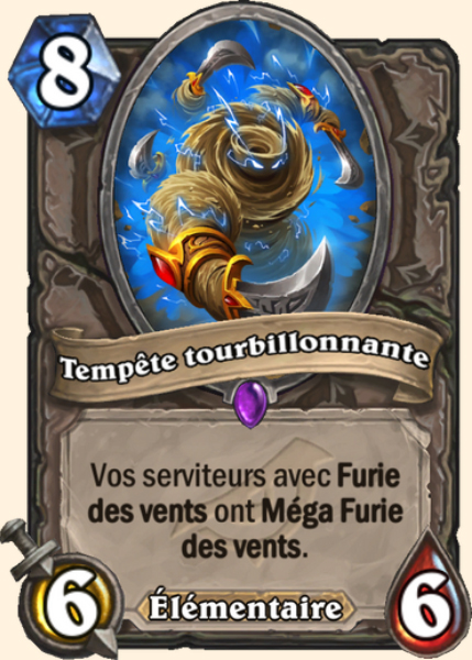 Tempete tourbillonnante carte Hearhstone