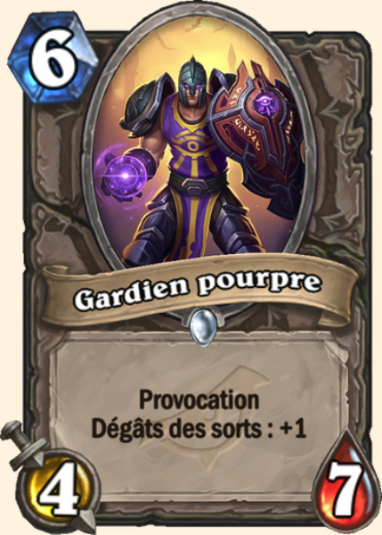 Gardien pourpre carte Hearthstone