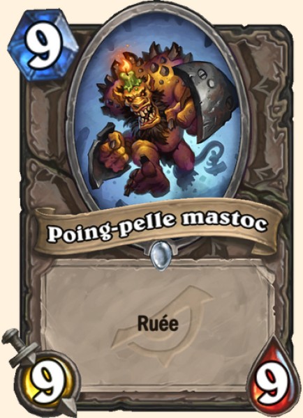 Poing-pelle mastoc carte Hearhstone