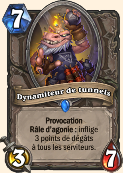 Dynamiteur de tunnels carte Hearhstone