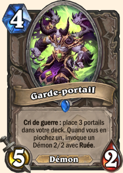 Garde-portail carte Hearhstone