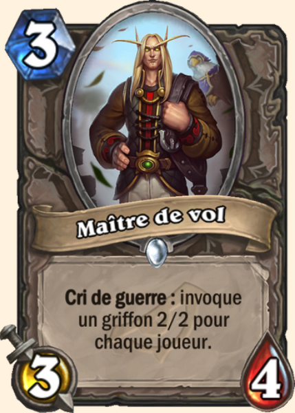 Maitre de vol carte Hearhstone