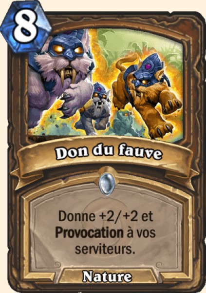 Don du fauve carte Hearhstone