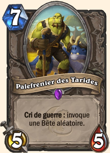 Palefrenier des Tarides carte Hearhstone