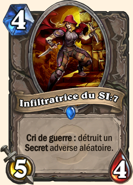 Infiltratrice du SI:7 carte Hearhstone