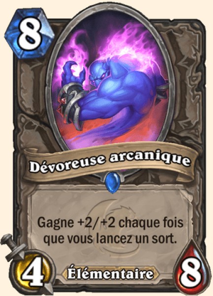 Devoreur arcanique carte Hearhstone