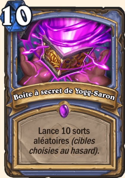 Boite a secret de Yogg-Saron carte Hearhstone