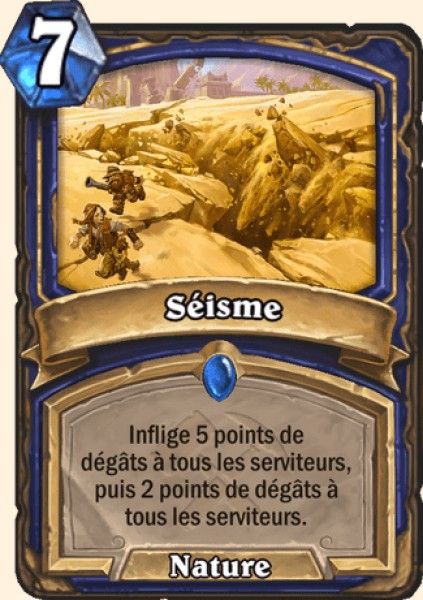 Seisme carte Hearhstone