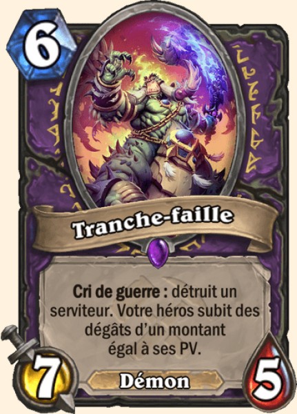 Fendeur de faille carte Hearhstone